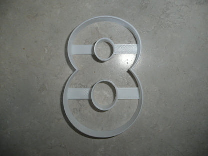 Number Eight 8 Birthday Anniversary Large Size 4" Cookie Cutter USA PR3808