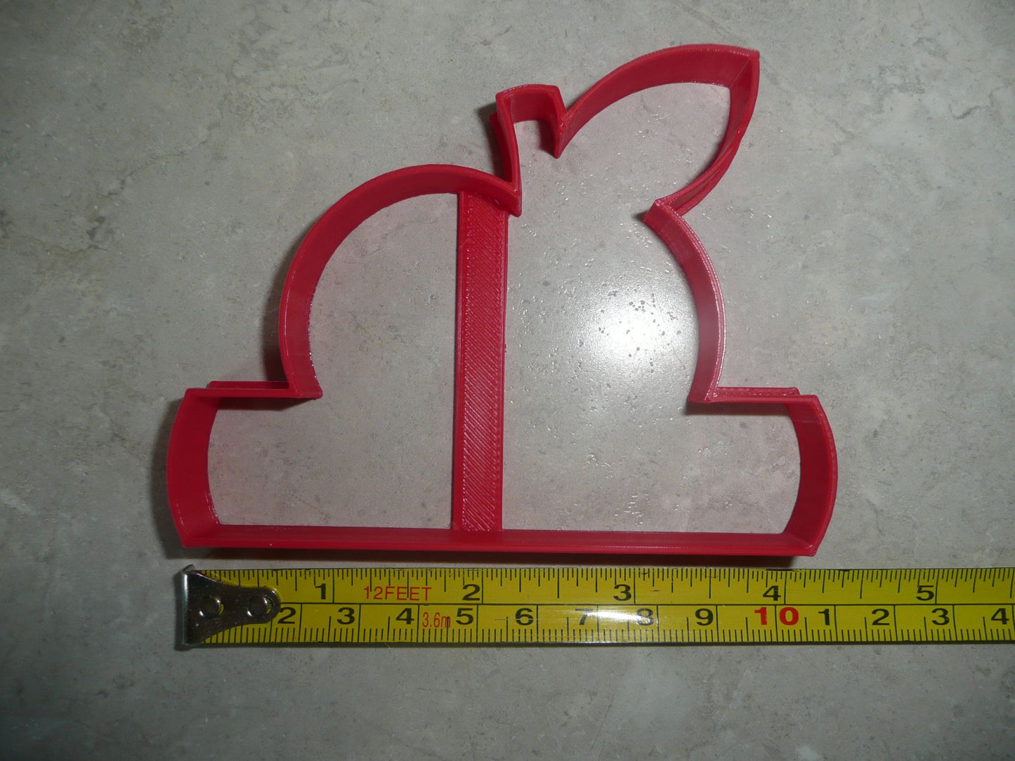 Apple With Blank Banner Name Space Outline Fall School Cookie Cutter USA PR3815