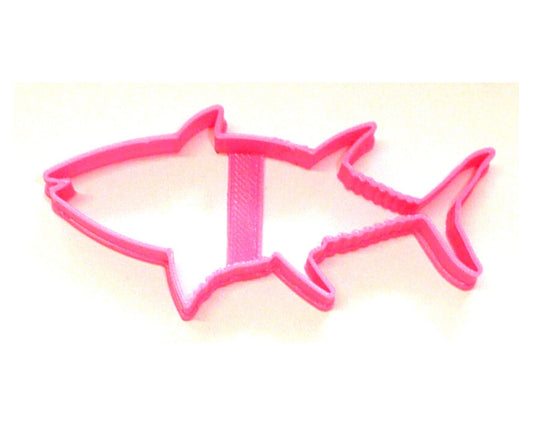 6x Tuna Fish Outline Fondant Cutter Cupcake Topper 1.75 IN USA FD3828