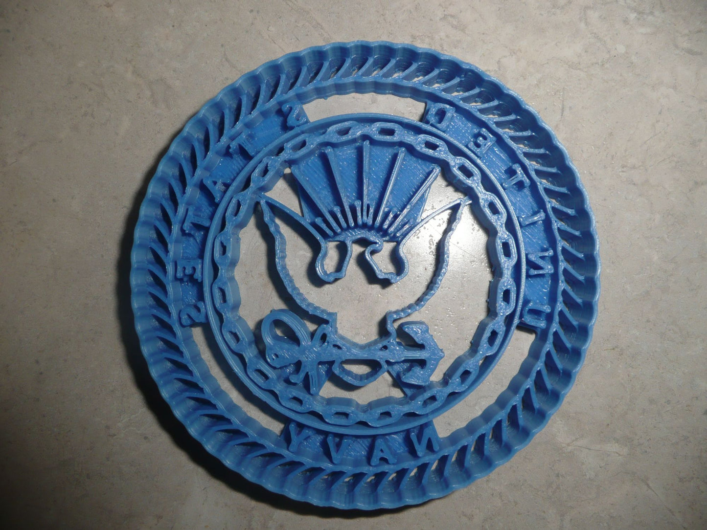 6x United States Navy Fondant Cutter Cupcake Topper 1.75 IN USA FD3836