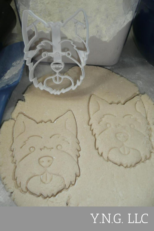 Westie Dog Face Detailed West Highland White Terrier Cookie Cutter USA PR3840