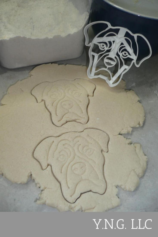Boxer Dog Face Detailed Intelligent Devoted Breed Cookie Cutter USA PR3843