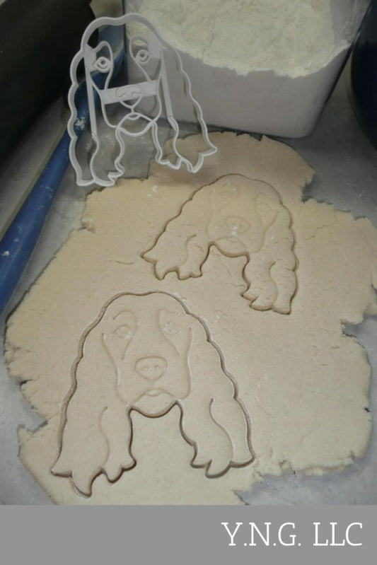 Cocker Spaniel Dog Face Detailed Sporting Breed Cookie Cutter USA PR3844