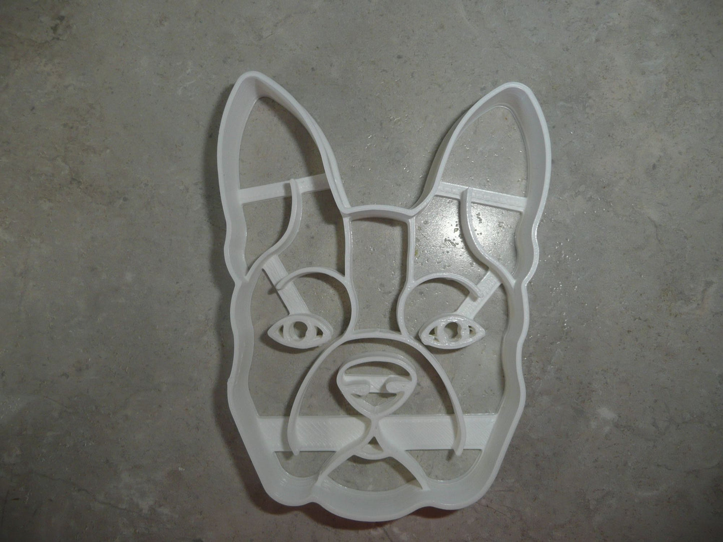 Boston Terrier Dog Face Detailed American Breed Cookie Cutter USA PR3847