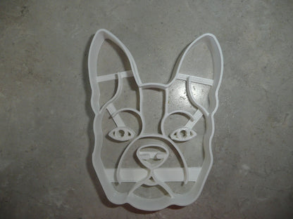 Boston Terrier Dog Face Detailed American Breed Cookie Cutter USA PR3847