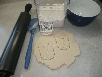 Boston Terrier Dog Face Detailed American Breed Cookie Cutter USA PR3847