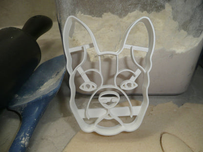 Boston Terrier Dog Face Detailed American Breed Cookie Cutter USA PR3847