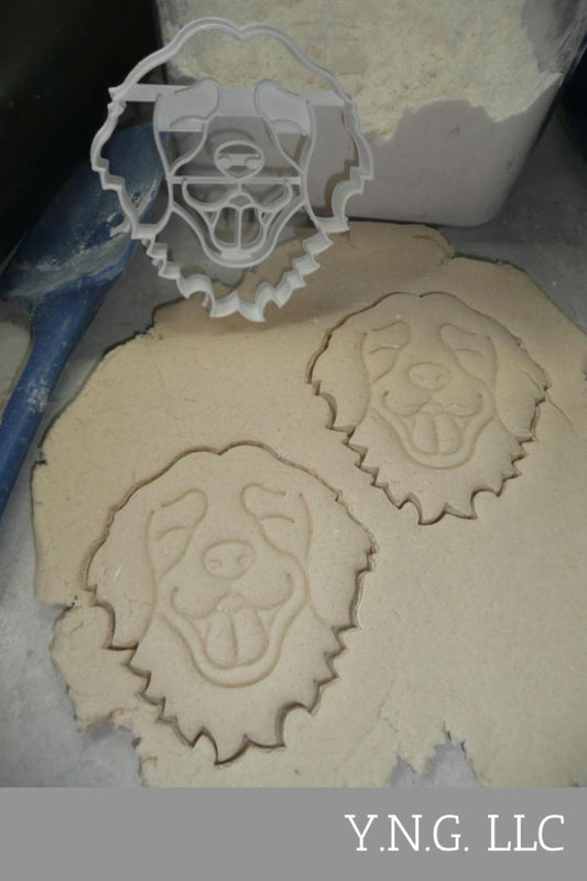 Golden Retriever Dog Face Detailed Friendly Breed Cookie Cutter USA PR3852
