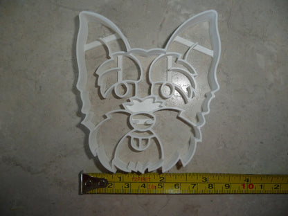 Yorkshire Terrier Dog Face Detailed Toy Breed Cookie Cutter USA PR3854