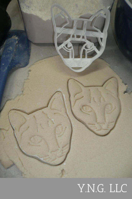 Cat Face Detailed Feline Kitty Kitten Cookie Cutter USA PR3855