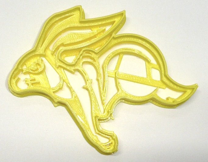 6x SD State Univ Jackrabbits Fondant Cutter Cupcake Topper 1.75 IN USA FD3871