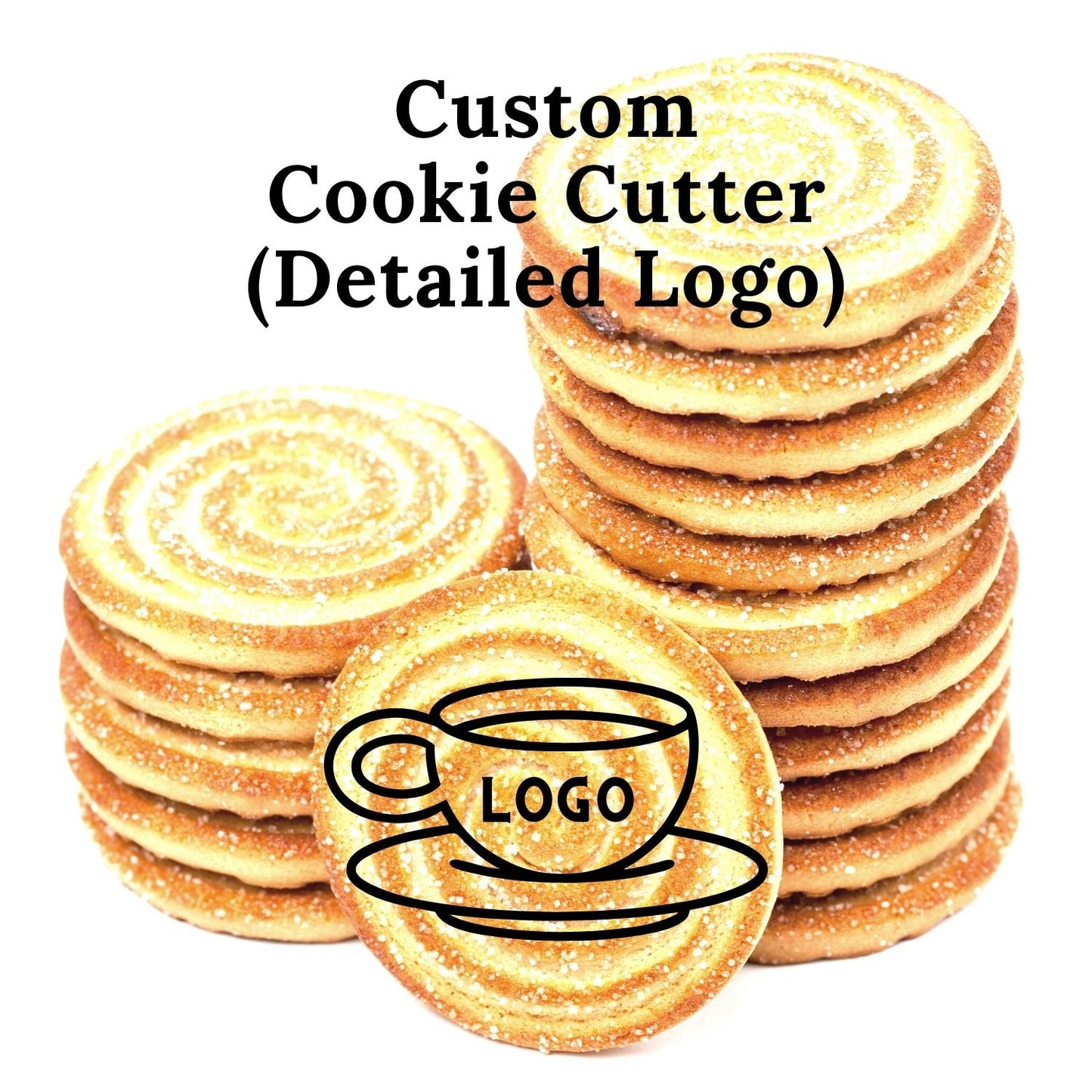 Custom Designed Cookie Cutter - Detailed Logo or Face Made in USA PR3891