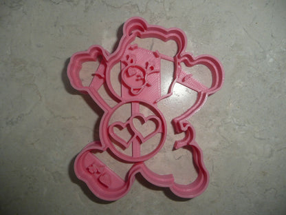 Love-A-Lot Bear Pink Hearts Care Bears Cookie Cutter Made in USA PR3991