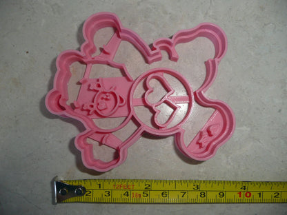 Love-A-Lot Bear Pink Hearts Care Bears Cookie Cutter Made in USA PR3991