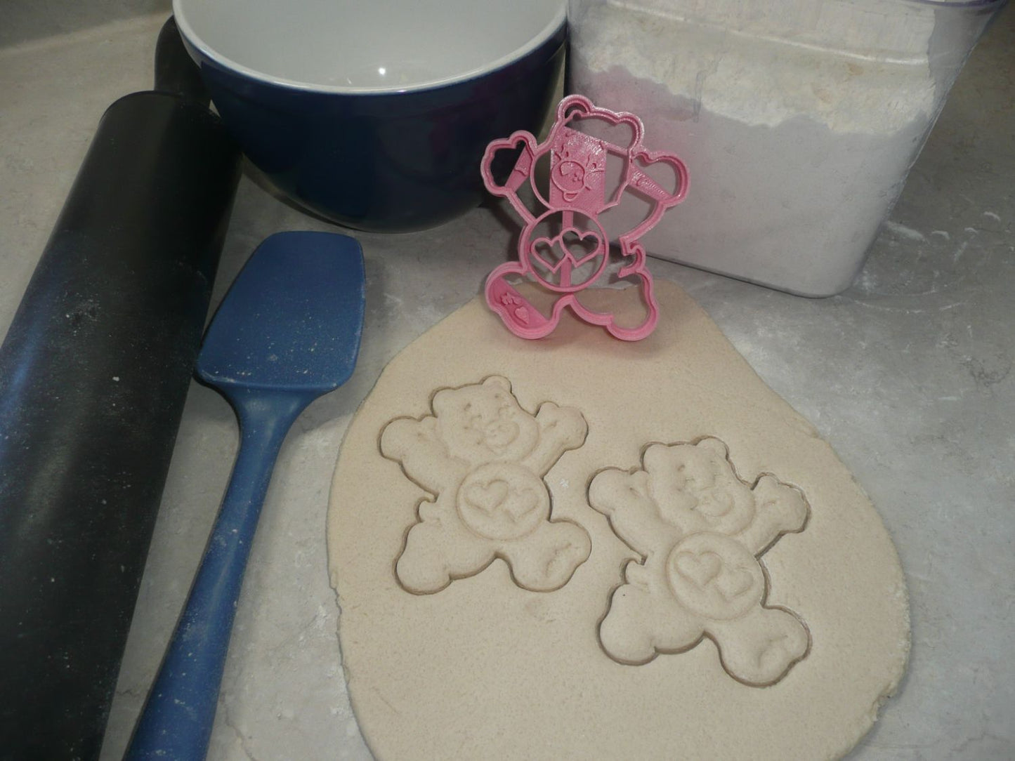 Love-A-Lot Bear Pink Hearts Care Bears Cookie Cutter Made in USA PR3991