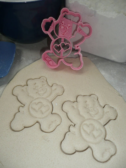 Love-A-Lot Bear Pink Hearts Care Bears Cookie Cutter Made in USA PR3991