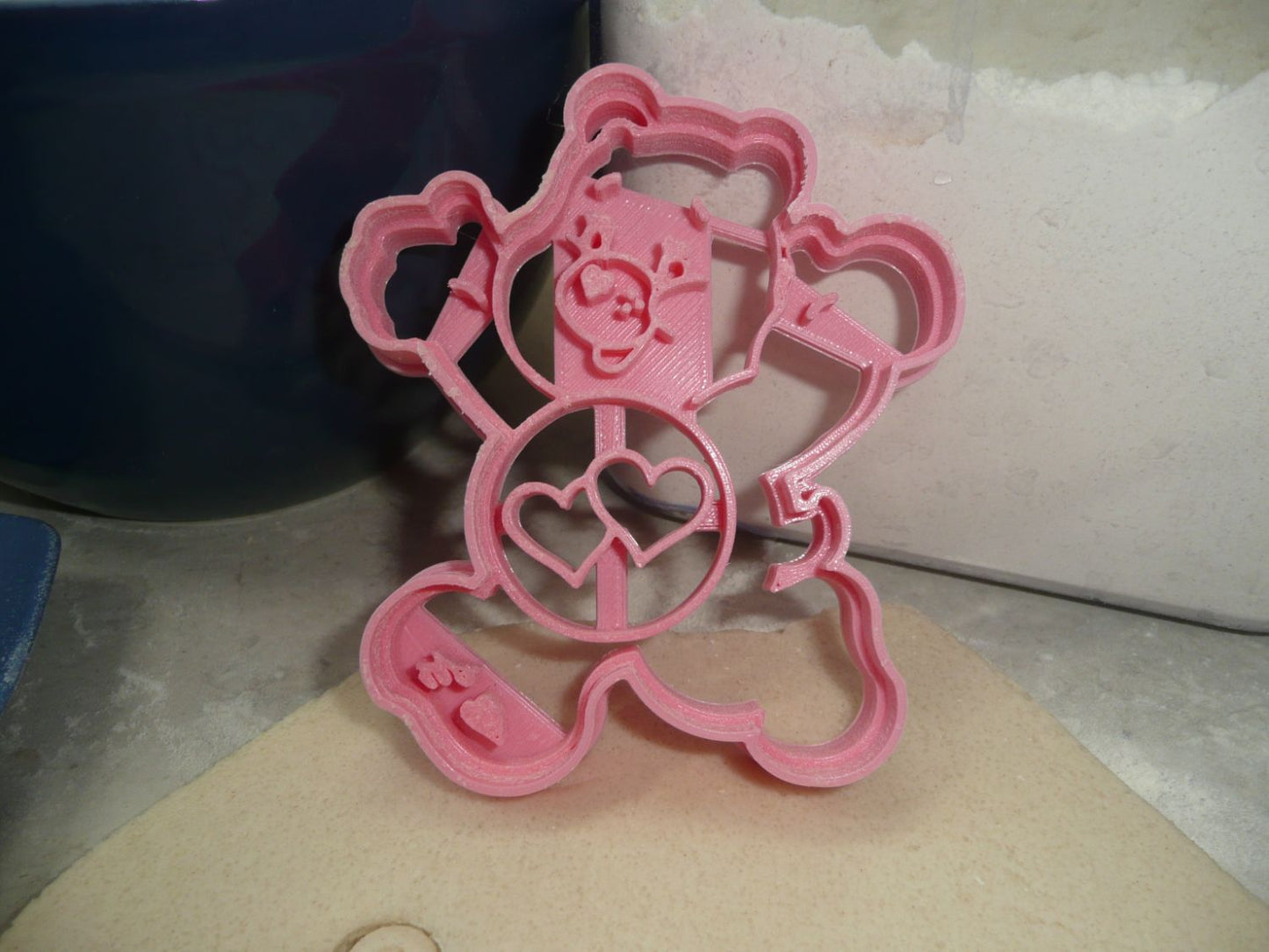 Love-A-Lot Bear Pink Hearts Care Bears Cookie Cutter Made in USA PR3991