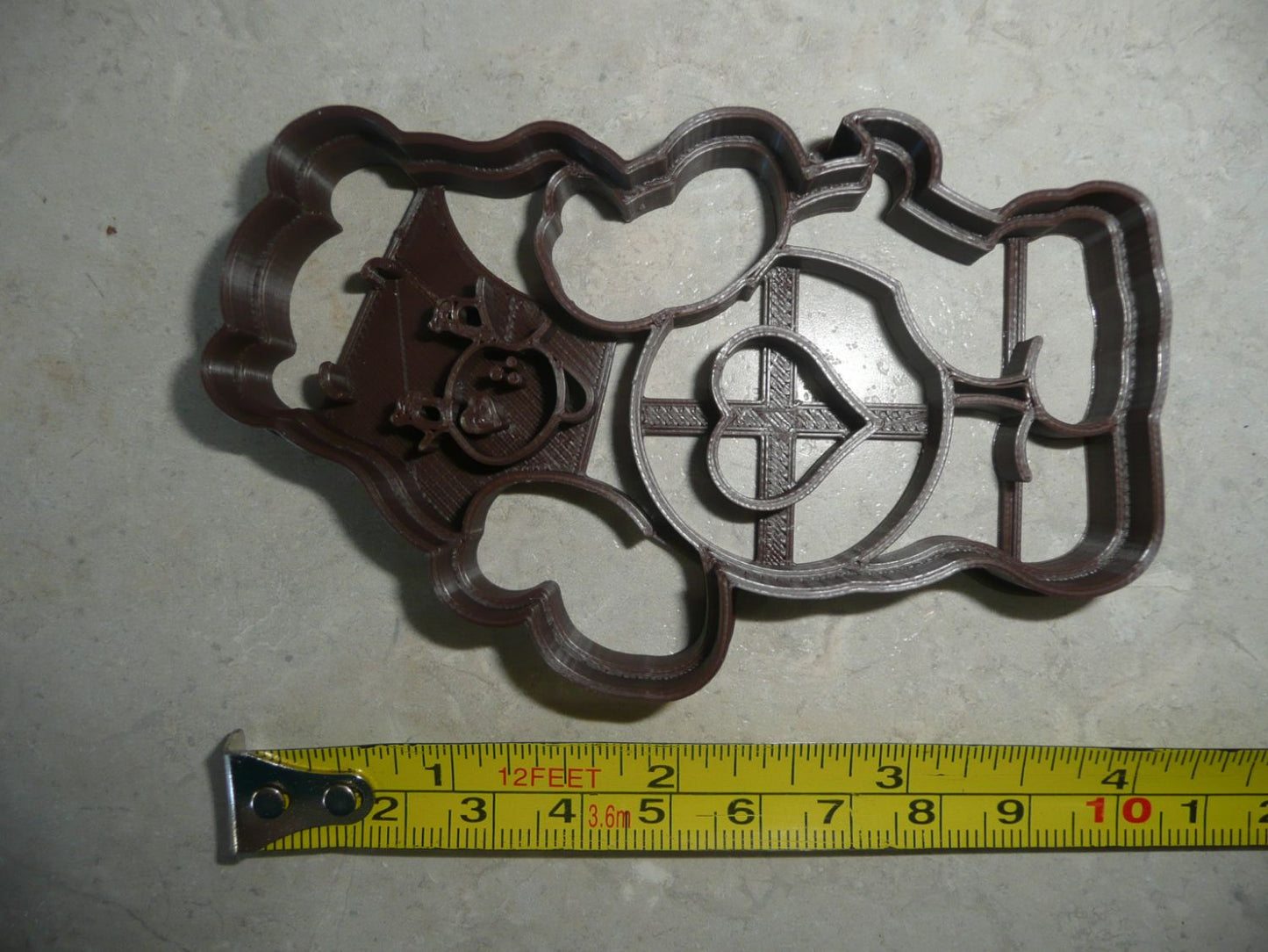 Tenderheart Bear Brown Heart Care Bears Cookie Cutter Made in USA PR3992