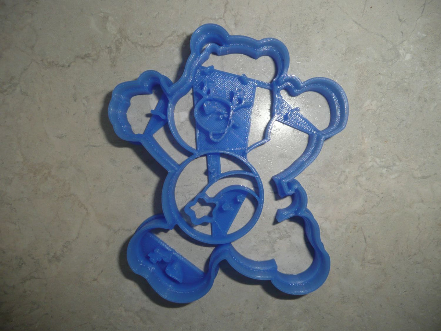 6x Wish Bear Care Bears Fondant Cutter Cupcake Topper 1.75 IN USA FD3993