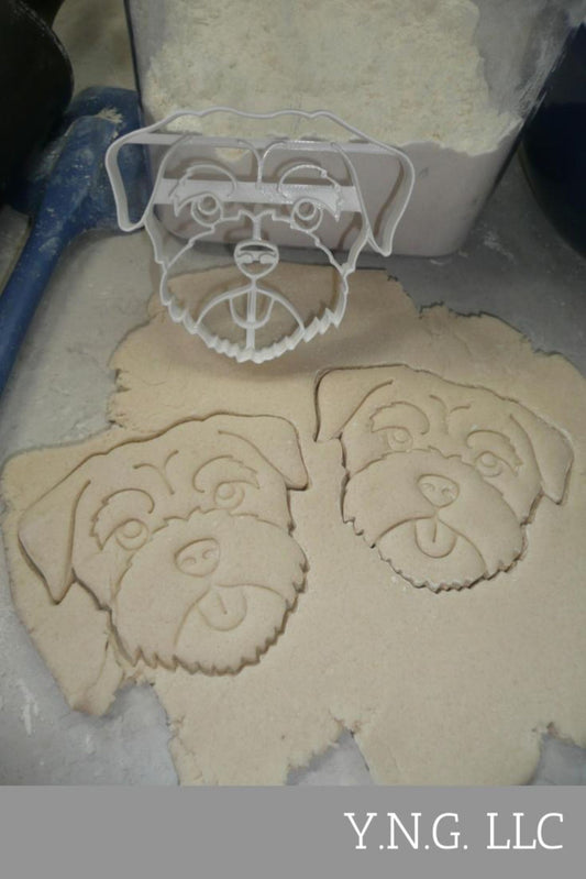Border Terrier Dog Face Detailed High Energy Breed Cookie Cutter USA PR4024