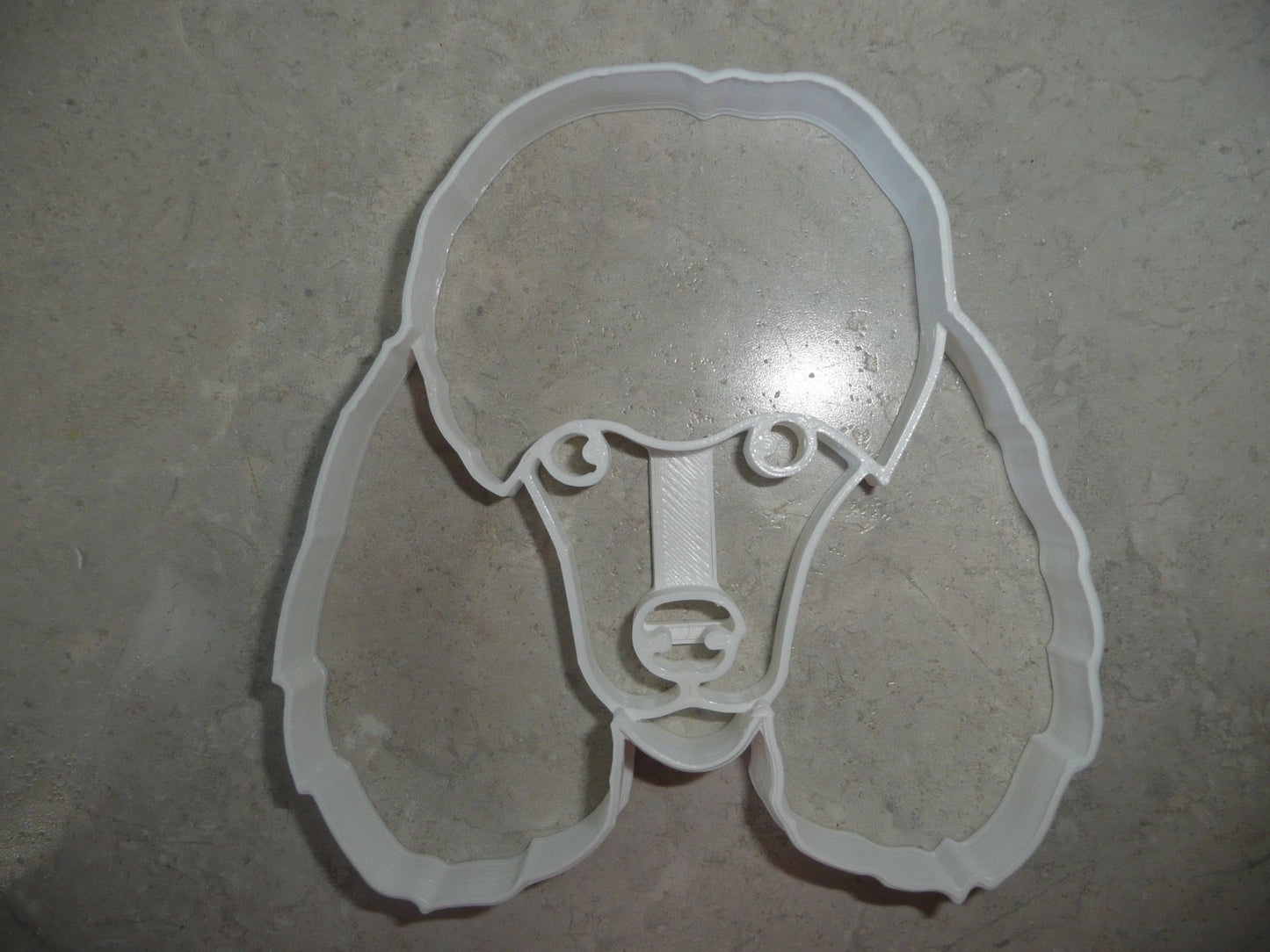 6x Poodle Dog Face Fondant Cutter Cupcake Topper Size 1.75 Inch USA FD4028