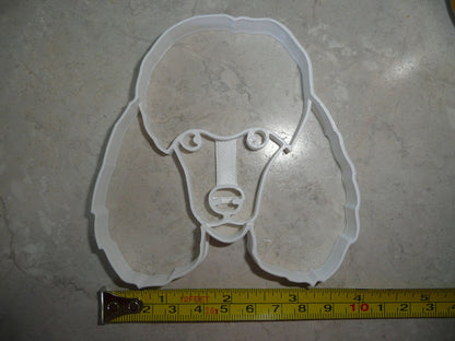 6x Poodle Dog Face Fondant Cutter Cupcake Topper Size 1.75 Inch USA FD4028