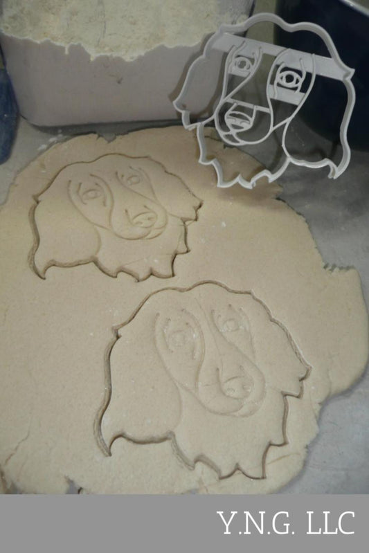 Dachshund Dog Face Detailed Long Haired Hound Cookie Cutter USA PR4030