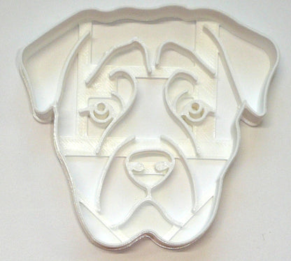 6x Rottweiler Dog Face Fondant Cutter Cupcake Topper 1.75 IN USA FD4032