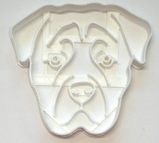 6x Rottweiler Dog Face Fondant Cutter Cupcake Topper 1.75 IN USA FD4032