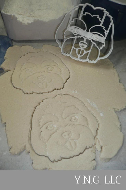 Maltese Dog Face Detailed Long Hair Toy Breed Cookie Cutter USA PR4033