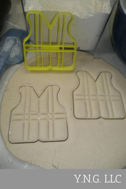 Construction Vest or Life Jacket Safety Wear Cookie Cutter USA PR4107