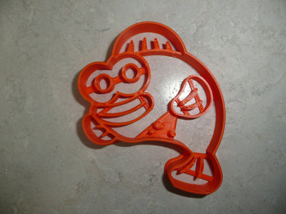 Orange Fish Baby Shark Cartoon Song Cookie Cutter Made in USA PR4148