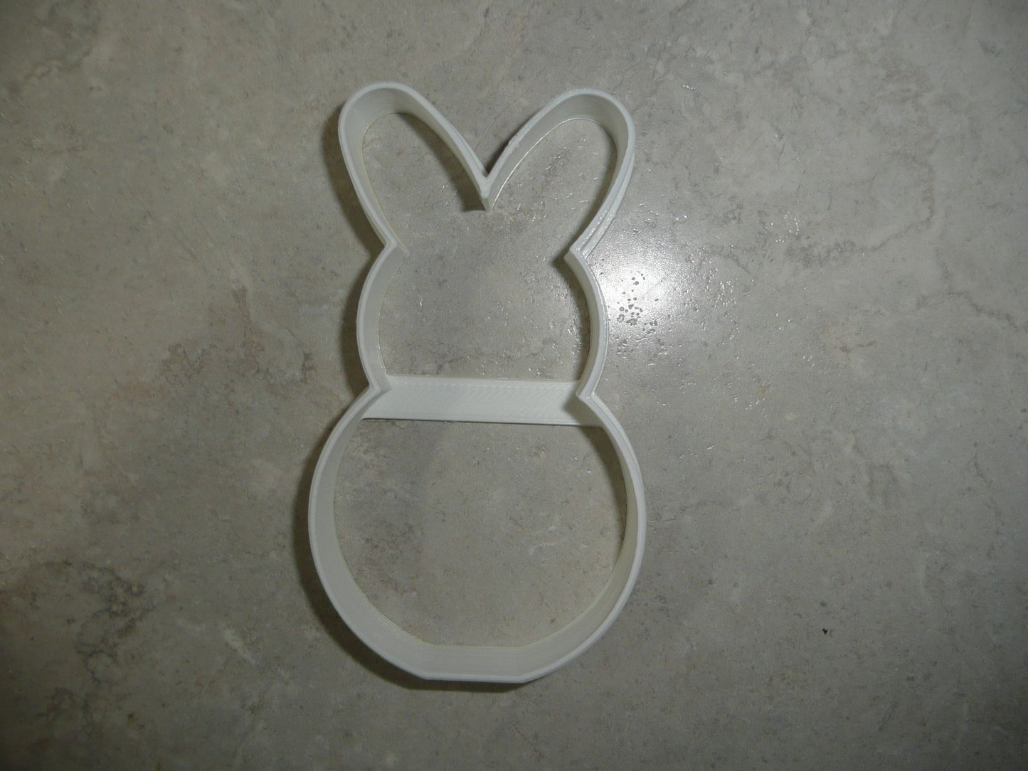 6x Peep Marshmallow Bunny Fondant Cutter Cupcake Topper Size 1.75" USA FD4156