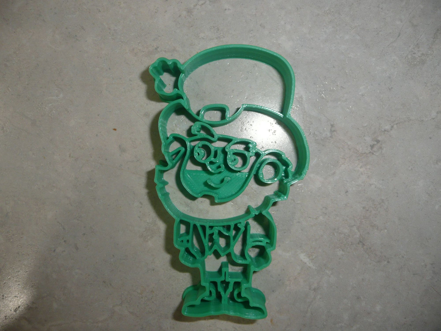 6x Leprechaun 1 Large Head Fondant Cutter Cupcake Topper 1.75 IN USA FD4176