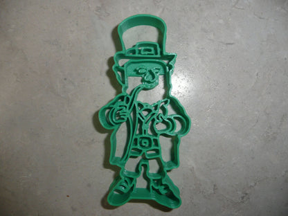 6x Leprechaun 2 With Pipe Fondant Cutter Cupcake Topper 1.75 IN USA FD4177