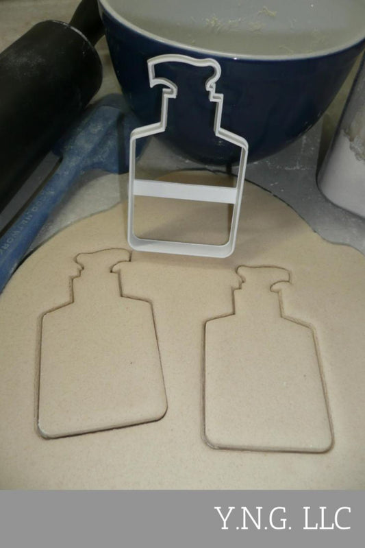 Hand Sanitizer Pump Bottle Outline Lotion Soap Cookie Cutter USA PR4182