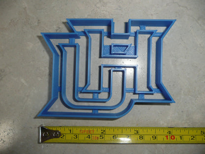 Hampton University HU Letters Virginia Cookie Cutter 3D Printed USA PR4185