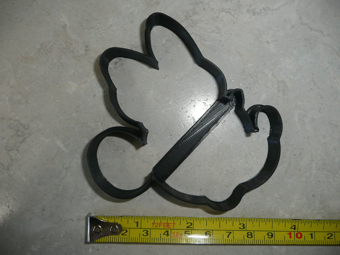 Side Facing Minnie Mouse Face Outline Cartoon Cookie Cutter Made in USA PR4186