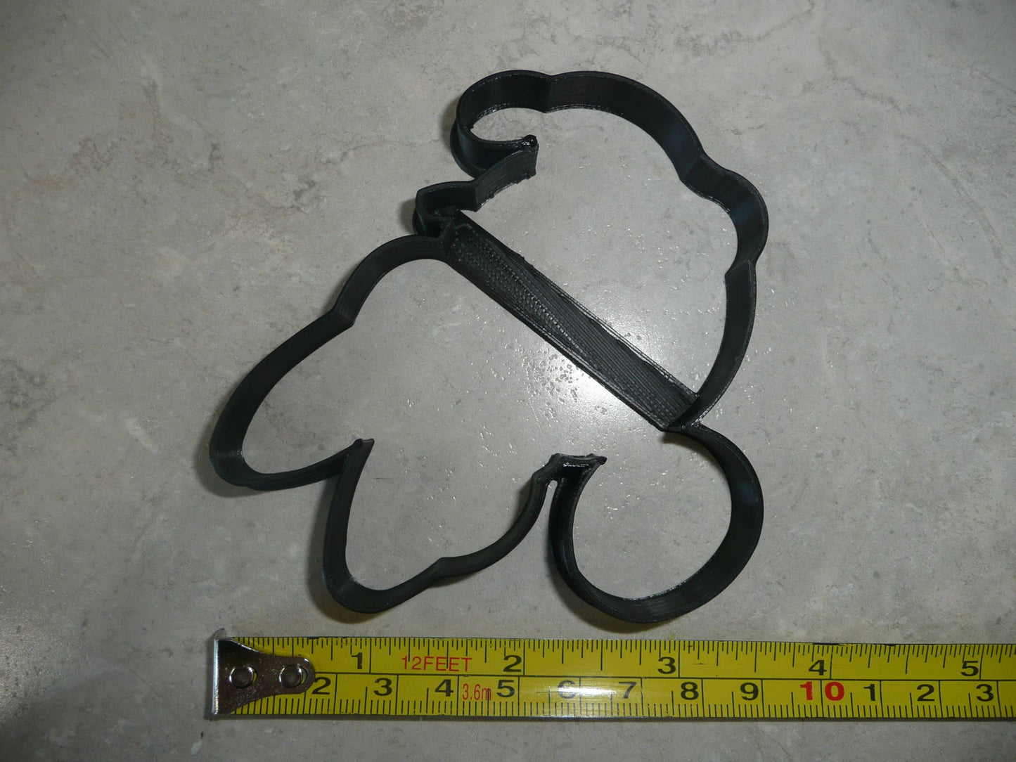 Side Facing Minnie Mouse Face Outline Cartoon Cookie Cutter Made in USA PR4186