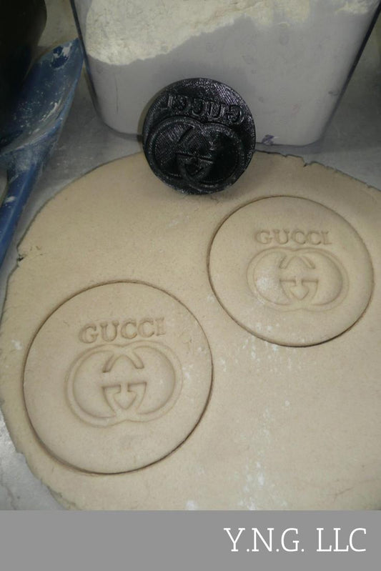 Gucci Luxury Brand Imprint With Block Font Cookie Stamp Embosser USA PR4189
