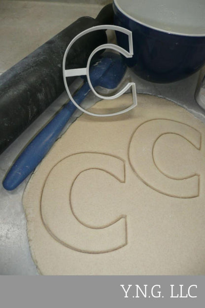 Letter C 4 Inch Uppercase Capital Block Font Cookie Cutter USA PR4216