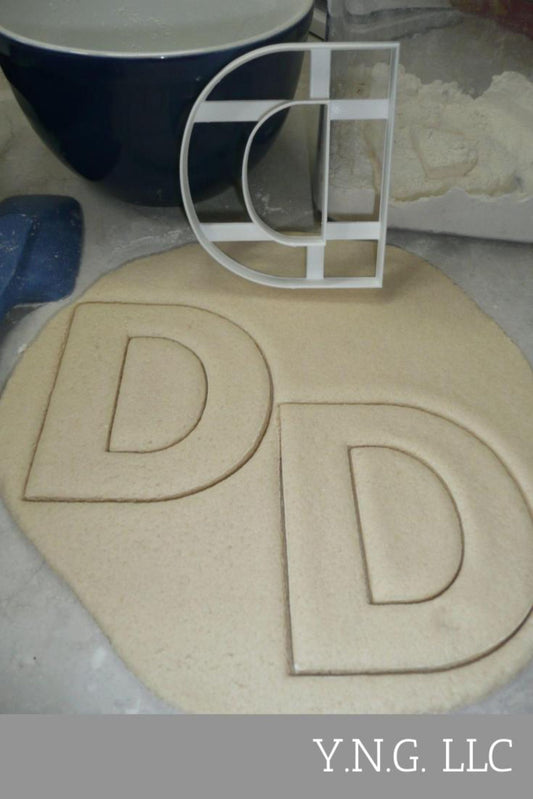 Letter D 4 Inch Uppercase Capital Block Font Cookie Cutter USA PR4217