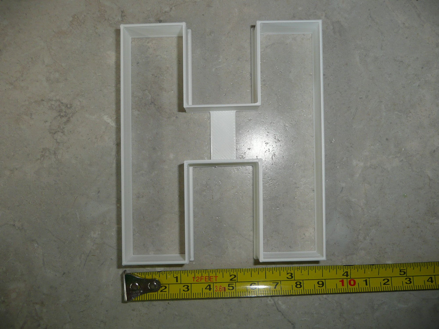 Letter H 4 Inch Uppercase Capital Block Font Cookie Cutter USA PR4221