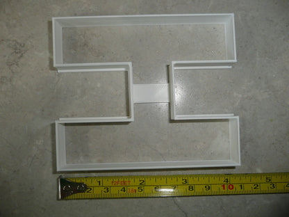 Letter H 4 Inch Uppercase Capital Block Font Cookie Cutter USA PR4221