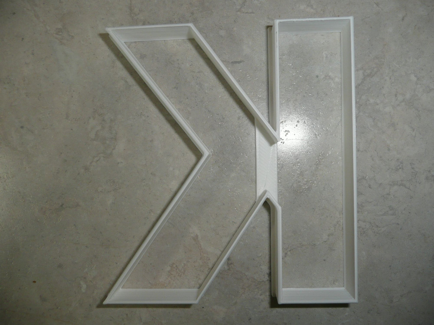 6x Letter K Capital Block Fondant Cutter Cupcake Topper 1.75 IN USA FD4224