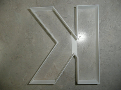 6x Letter K Capital Block Fondant Cutter Cupcake Topper 1.75 IN USA FD4224
