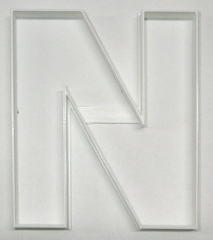 6x Letter N Capital Block Fondant Cutter Cupcake Topper 1.75 IN USA FD4227