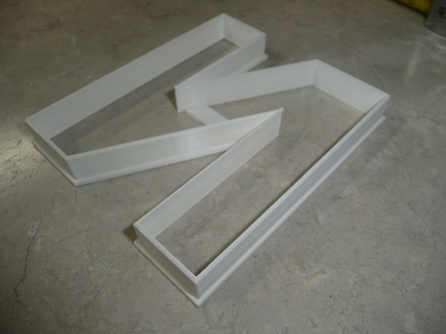 6x Letter N Capital Block Fondant Cutter Cupcake Topper 1.75 IN USA FD4227