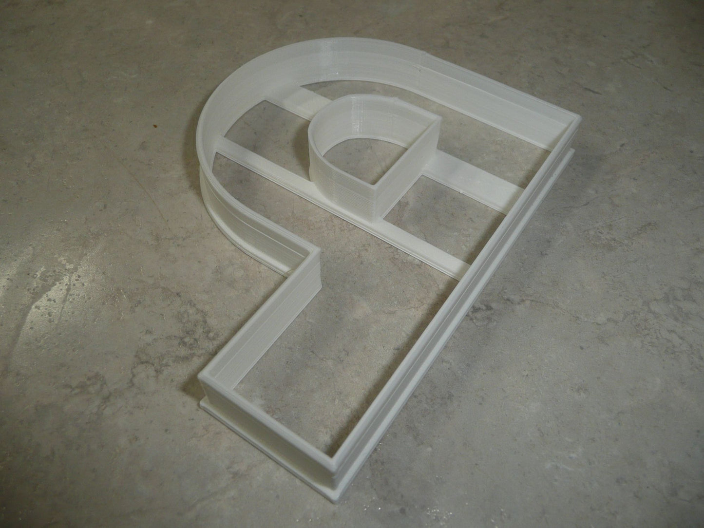 6x Letter P Capital Block Fondant Cutter Cupcake Topper 1.75 IN USA FD4229