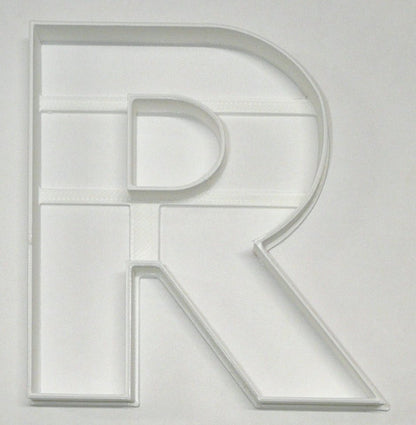 6x Letter R Capital Block Fondant Cutter Cupcake Topper 1.75 IN USA FD4231
